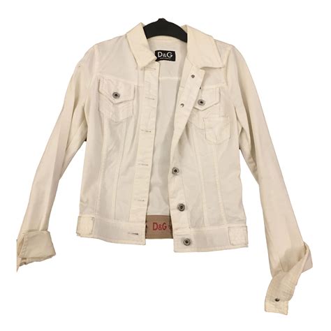 dolce and gabbana white jacket